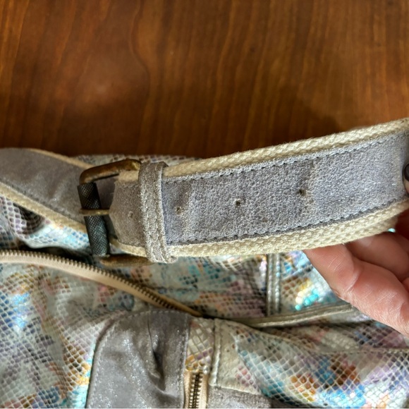 Free People Leather Embossed Floral Glitter Backpack - Picture 9 of 9